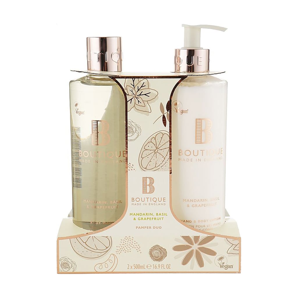 Уцінка! Набір Grace Cole Boutique Mandarin, Basil &amp; Grapefruit Pamper Duo (лосьйон для рук та тіла, 500 мл + гель для душу, 500 мл)